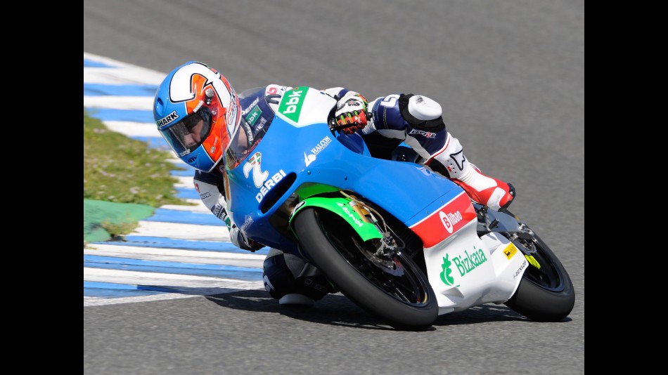 Efren Vazquez in action at the Jerez test