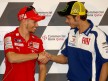Stoner and Rossi at the Commercialbank Gran Prix of Qatar  Press Conference
