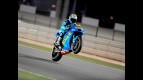 Alvaro Bautista pulls off a wheelie during FP1 in Qatar