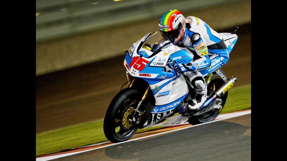 Alex de Angelis in action in Qatar