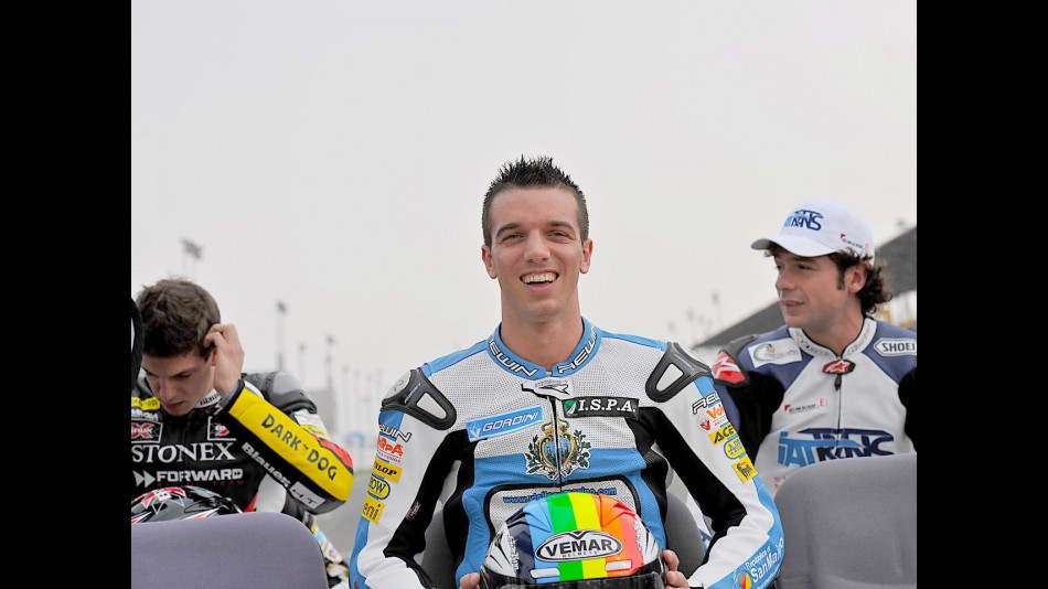 RSM Team Scot rider Alex de Angelis at the Losail Circuit