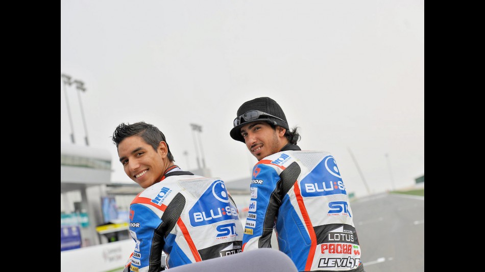 Blusens-STX Yonny Hernandez and Mashel Al Naimi in Qatar