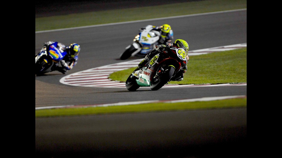 Toni Elias in action in Qatar