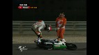 Qatar 2010 MotoGP QP Action Marco Simoncelli Crash