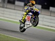Valentino Rossi pulss off a wheelie during FP1 in Qatar