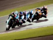 Nico Terol riding ahead of 125cc group in action in Qatar
