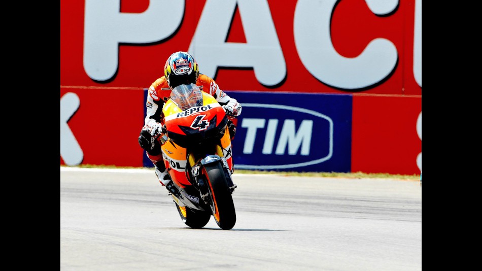 Andrea Dovizioso on track at Assen