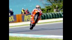 Nicky Hayden Pulls off a wheelie at Phillip Island