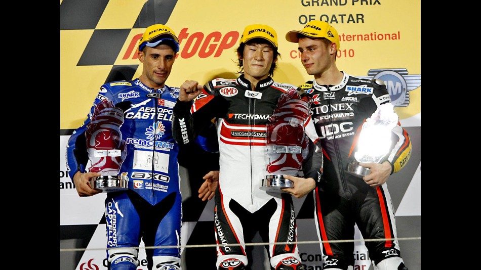 Debon, Tomizawa and Cluzel on the podium at the Commercial G.P. of Qatar
