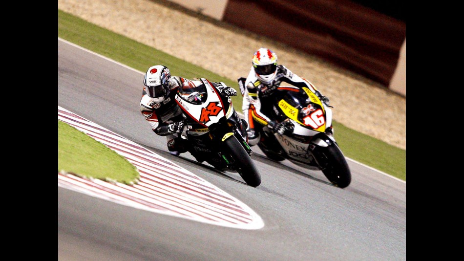 Shoya Tomizawa in action in Qatar