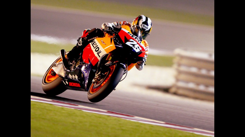 Dani Pedrosa in action in Qatar
