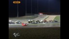 Qatar 2010 Moto2 Race Action de Angelis and Bradl Crash