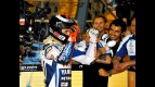 Jorge Lorenzo at the Parc Fermé after the race in Qatar