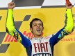 Valentino Rossi on the podium at Qatar