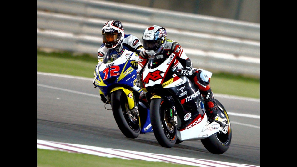Yuki Takahashi and Shoya Tomizawa in action in Qatar