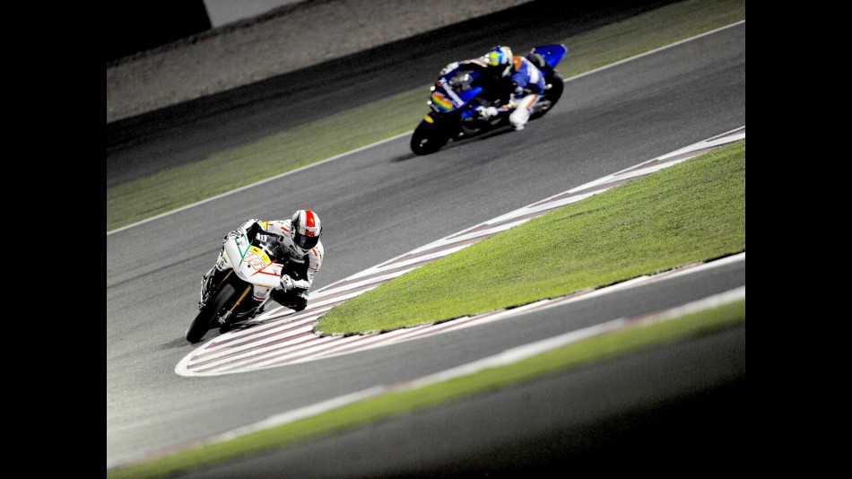 Mattia Pasini in action in Qatar