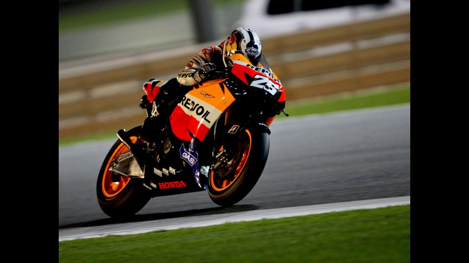 Dani Pedrosa on track at Qatar