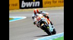 Marco Simoncelli in action in Jerez