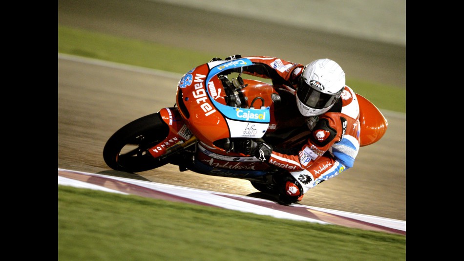 Danny Webb in action in Qatar