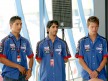 Yonni Hernández, Al Naimi and Rabat at the Blusens-STX presentation in Jerez