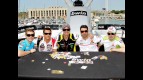 Bautista, De Puniet, Edwards, Melandri and Kallio enjoy a game of bwin poker