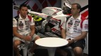 De Puniet and his crew chief talk suspensions