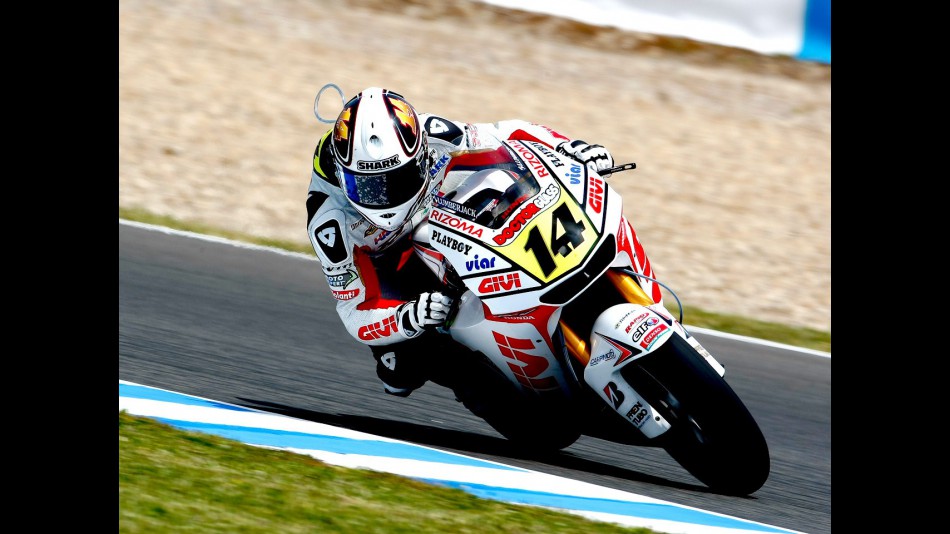 Randy de Puniet in action in Jerez