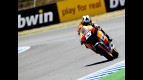 Dani Pedrosa on track at the FP1 in Jerez