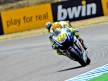 Valentino Rossi in action during FP1 in Jerez