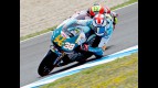 Bradley Smith and Luca Marconi riding head to head in Jerez