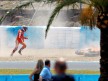 Casey Stoner after crash during the FP1 in Jerez