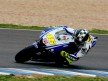 Valentino Rossi on track in Jerez