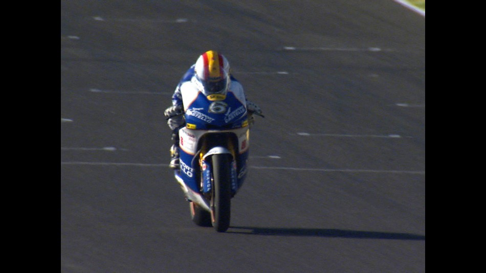 Debón during warm up in Jerez