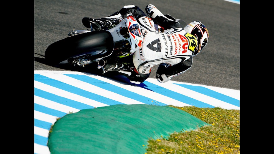 Randy de Puniet in action in Jerez