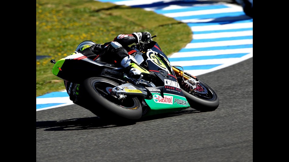 Toni Elias in action in Jerez