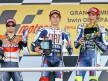 Pedrosa, Lorenzo and Rossi on the podium in Jerez