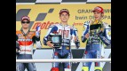 Pedrosa, Lorenzo and Rossi on the podium in Jerez