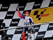 Jorge Lorenzo on the podium in Jerez