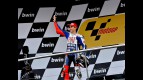 Jorge Lorenzo on the podium in Jerez