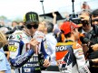 Valentino Rossi at  the parc fermé after the race in Jerez
