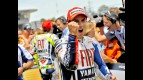 Jorge Lorenzo at  the parc fermé after the race in Jerez