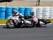 Corsi and Tomizawa crash during Moto2 race in Jerez