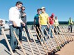 Spanish riders plants tree for the Repsol/MAS foundation