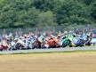Moto2 group in action at Silverstone