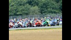 Moto2 group in action at Silverstone