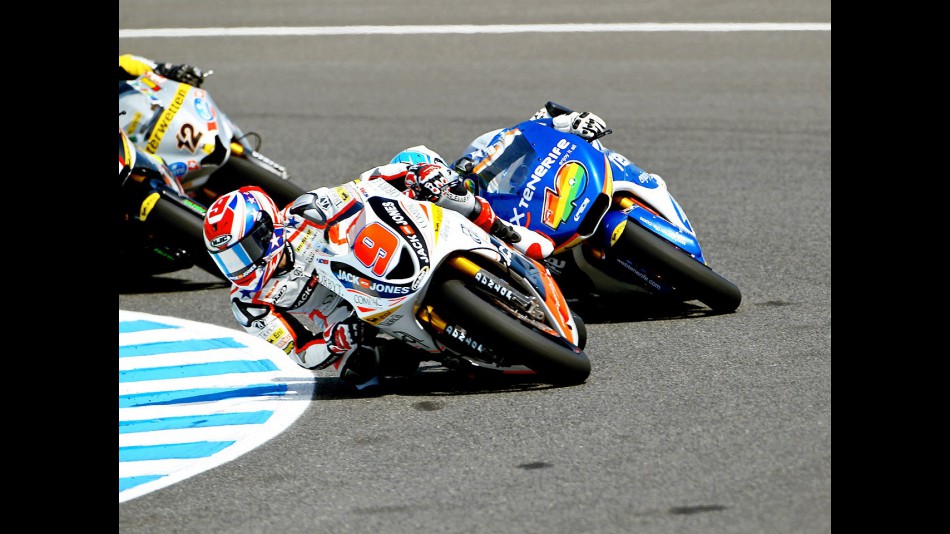 Kenny Noyes in action in Jerez