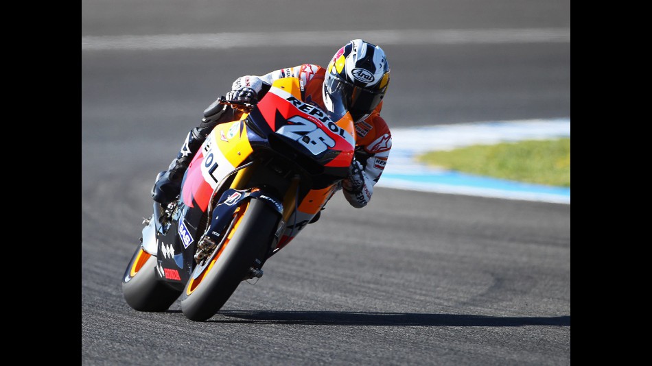 Dani Pedrosa in action in Jerez