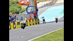 Rossi, Pedrosa Lorenzo finishing the race in Jerez