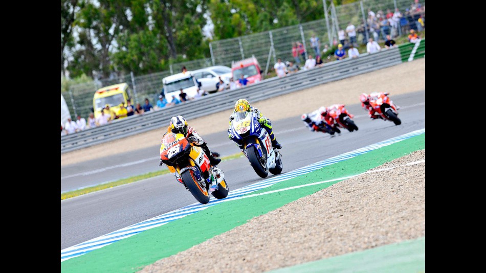MotoGP action in Jerez