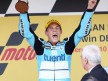 Pol Espargaró on the podium in Jerez